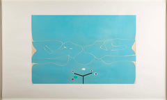 "Soft is the Sound of the Ocean" ( Lynton G38 ) Color Etching & Aquatint by Victor Pasmore
