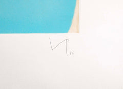 "Soft is the Sound of the Ocean" ( Lynton G38 ) Color Etching & Aquatint by Victor Pasmore
