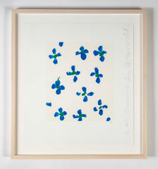 "Wallflowers" Serigraph of Flowers by Donald Sultan