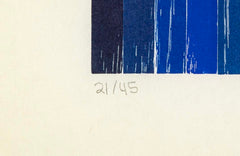 Set of 4 Color Woodcuts by American Contemporary Artist Polly Apfelbaum