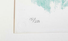 "Green Man" Lithograph in Colors by Barbara Hepworth