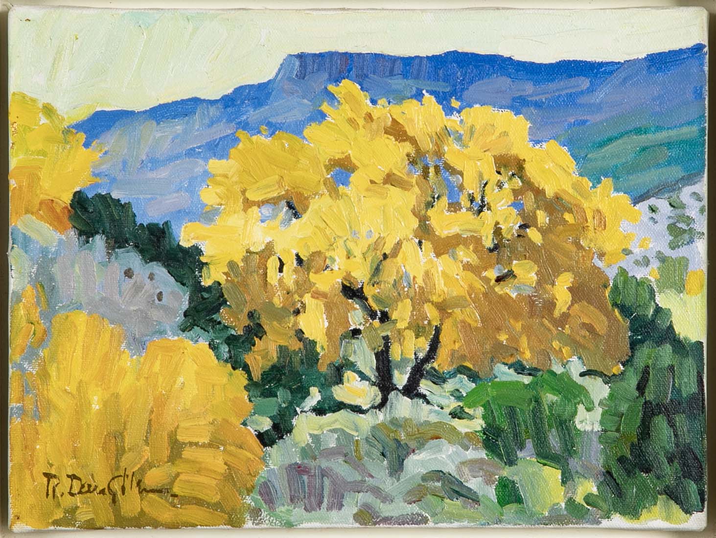 "October Color" Oil on Canvas by American Artist Robert A. Daughters