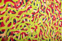 "The Wild Bush Onion Dreaming" by Australian Aboriginal Artist Louise Numina