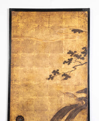Pair of 18th Century Japanese Painted Door Panels