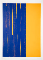 Gunther Forg Composition "Blau - Orange" Color Screenprint