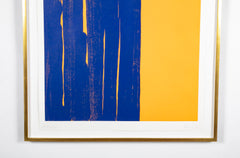 Gunther Forg Composition "Blau - Orange" Color Screenprint