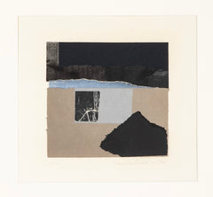 "Moon Passage" Composition Color Aquatint & Collage by Louise Nevelson