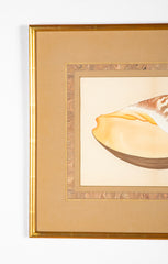 Hirase Wood Block Print From "Thousand Shells" in Custom Gilt Frame