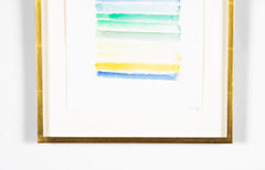 Watercolor on Paper by Danish Abstract Artist Else Fischer-Hansen