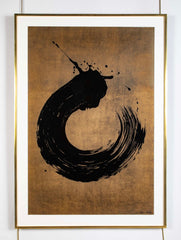 "Cercle Noir" Silkscreen in Color by Fabienne Verdier