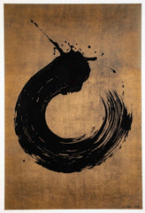 "Cercle Noir" Silkscreen in Color by Fabienne Verdier