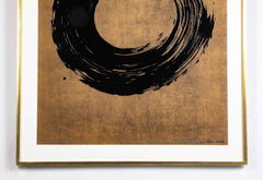"Cercle Noir" Silkscreen in Color by Fabienne Verdier