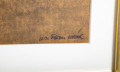 "Cercle Noir" Silkscreen in Color by Fabienne Verdier