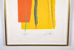 "Relatively" Screenprint in Colors by American Abstract Artist Larry Zox