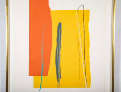 "Relatively" Screenprint in Colors by American Abstract Artist Larry Zox