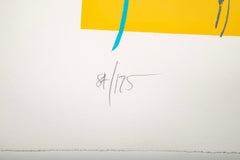 "Relatively" Screenprint in Colors by American Abstract Artist Larry Zox