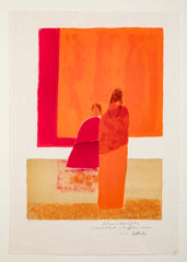 "Ozumba Market" Lithograph by Bernard Cathelin