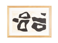 Three Woodcuts on Arches from "Dreams & Projects" by Jean Hans Arp