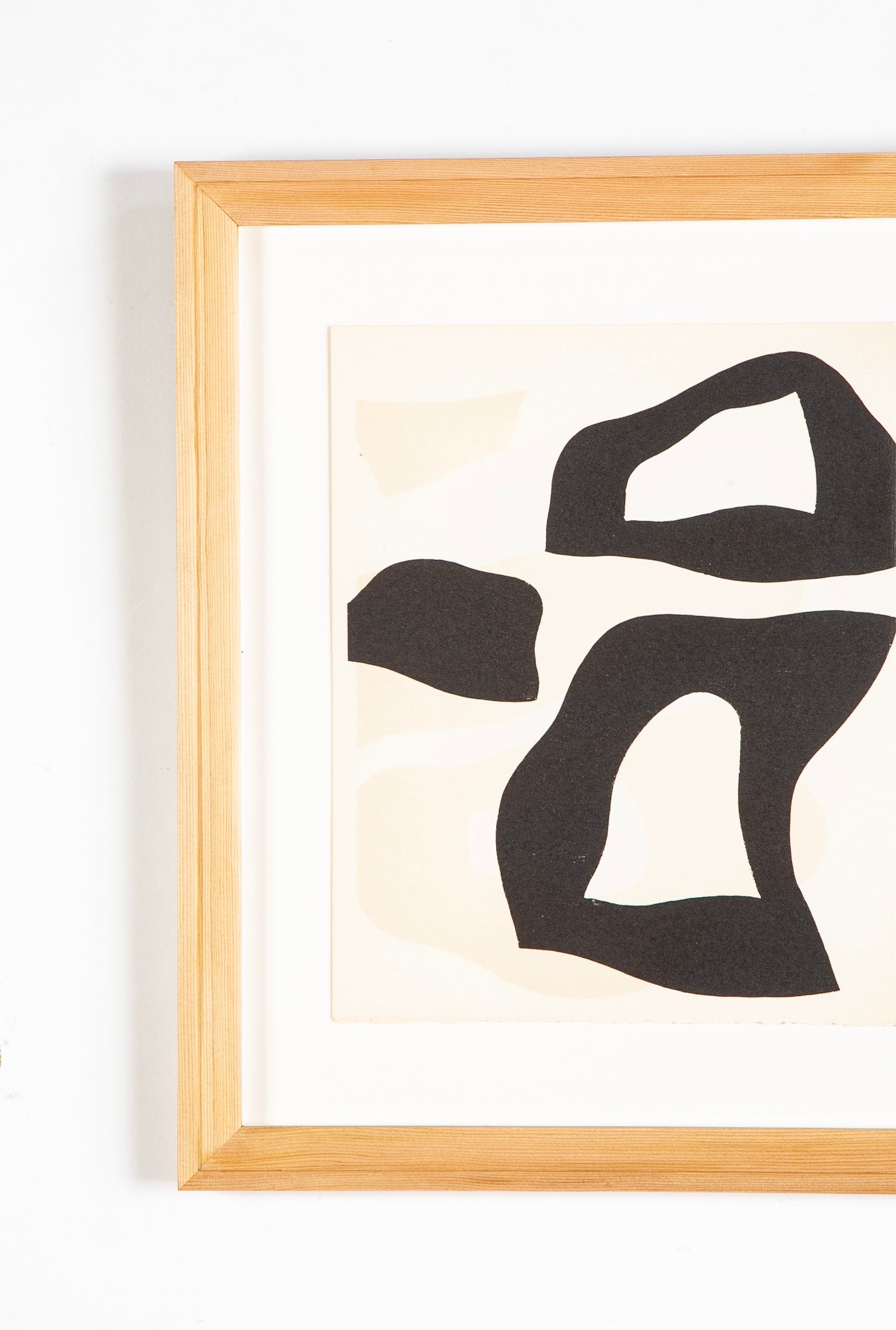 Three Woodcuts on Arches from "Dreams & Projects" by Jean Hans Arp
