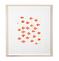 "Wallflowers" Serigraph of Flowers by Donald Sultan