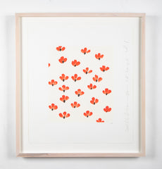 "Wallflowers" Serigraph of Flowers by Donald Sultan