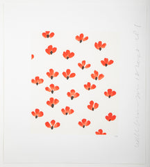 "Wallflowers" Serigraph of Flowers by Donald Sultan