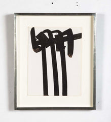 Pierre Soulages Original Lithograph Published for The Art Review "XXe Siecle" Magazine