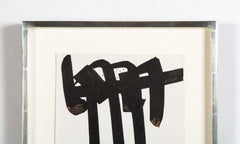 Pierre Soulages Original Lithograph Published for The Art Review "XXe Siecle" Magazine