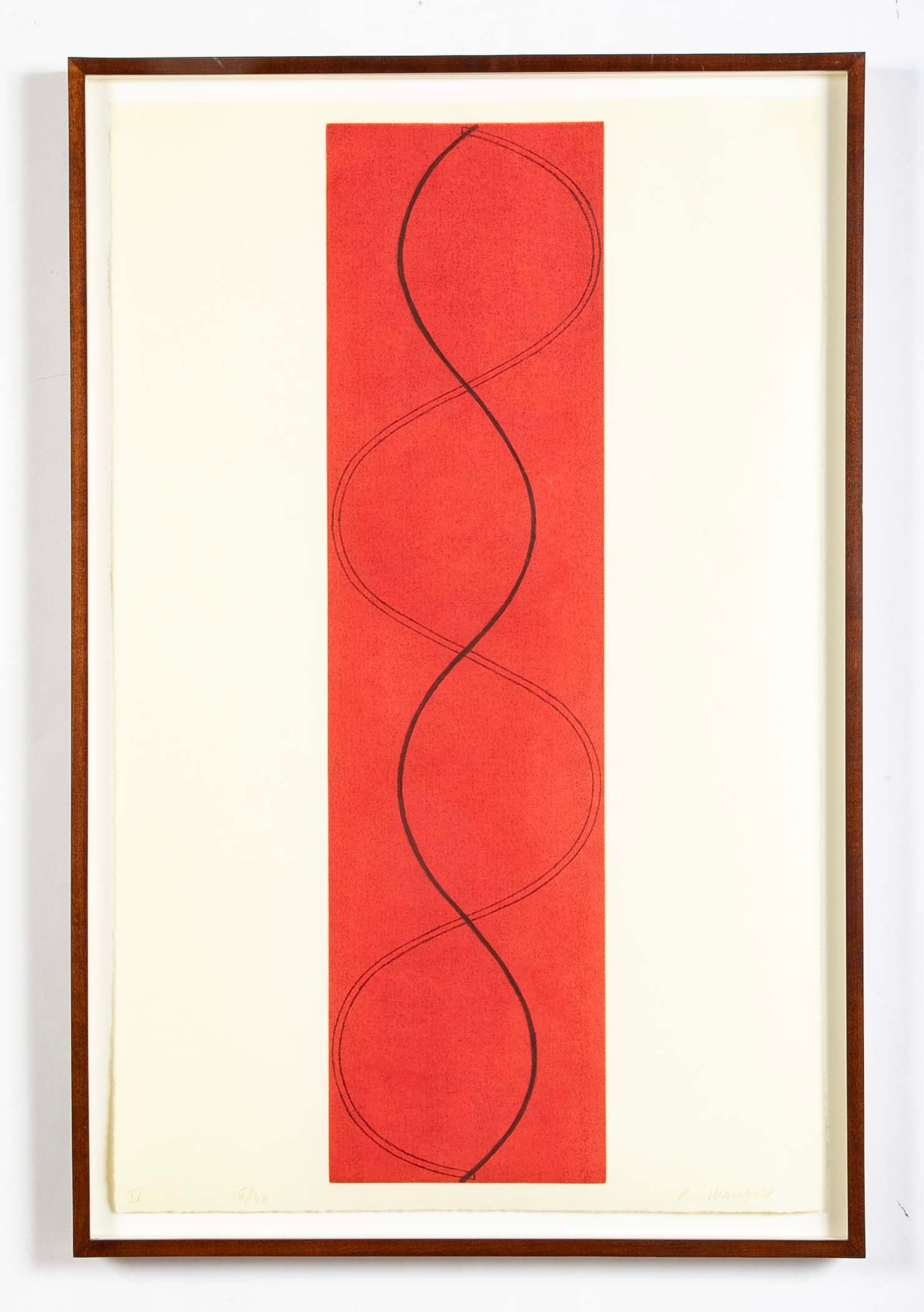 "Four Columns ( I, II, III, IV )" 4 Etchings with Aquatint by Robert Mangold