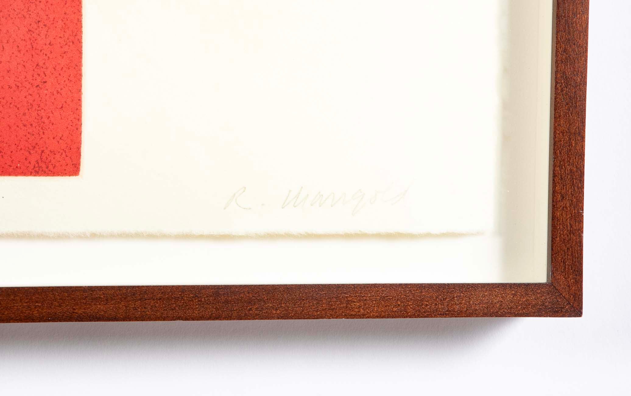 "Four Columns ( I, II, III, IV )" 4 Etchings with Aquatint by Robert Mangold