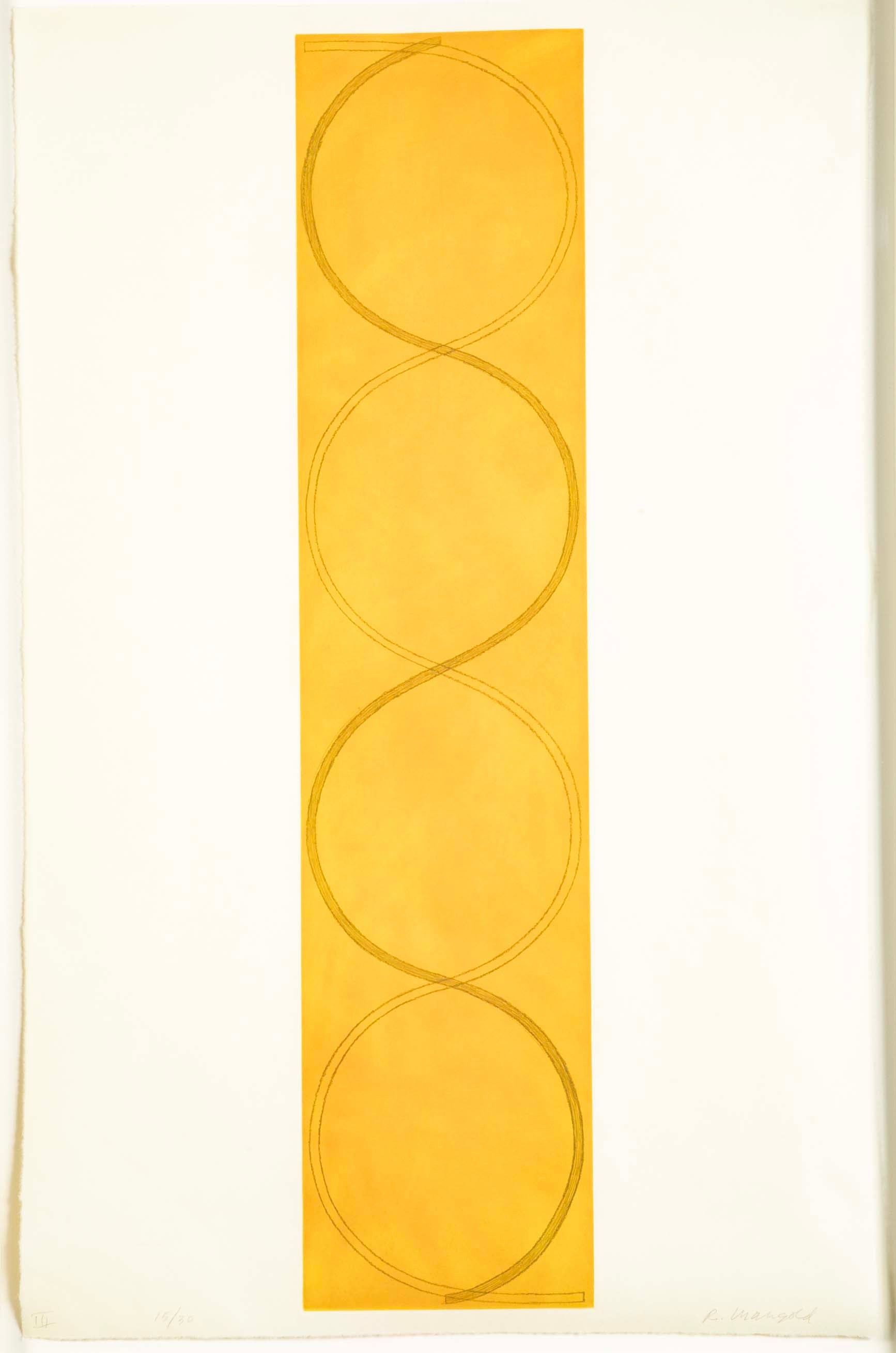 "Four Columns ( I, II, III, IV )" 4 Etchings with Aquatint by Robert Mangold