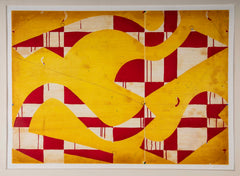"Seven String with Yellow & Red" Spit Bite & Sugar Lift Aquatint Etching by Caio Fonseca