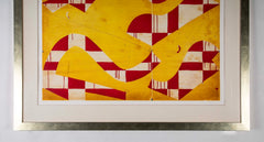 "Seven String with Yellow & Red" Spit Bite & Sugar Lift Aquatint Etching by Caio Fonseca