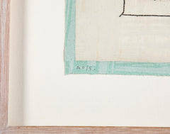 "Framed Image # 5" AP Lithograph by British Artist Alan Green