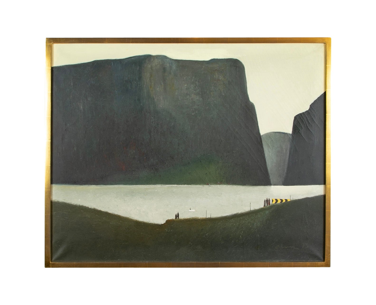 "Det Norske Land" Signed Oil on Canvas by Albert Bertelsen