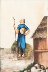 Seven Paintings of Pastoral Characters for the China Trade