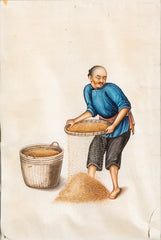 Seven Paintings of Pastoral Characters for the China Trade