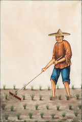 Seven Paintings of Pastoral Characters for the China Trade