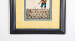 Seven Paintings of Pastoral Characters for the China Trade