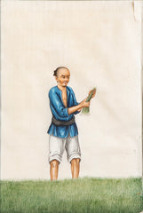 Seven Paintings of Pastoral Characters for the China Trade