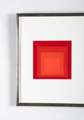 Joseph Albers Homage to the Square in Red.