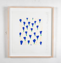 "Wallflowers" Serigraph of Flowers by Donald Sultan