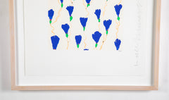 "Wallflowers" Serigraph of Flowers by Donald Sultan