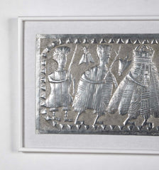 Hammered Aluminum Tribal Scene by Nigerian Artist Asiru Olatunde