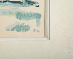 Two Aquarelle & Gouache Landscapes by Roger Muhl