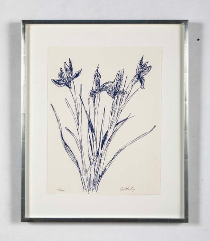 "Iris" Lithograph in Colors by Bernard Cathelin