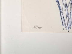 "Iris" Lithograph in Colors by Bernard Cathelin