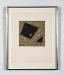 "Rupture, 1990" Etching on Woven Paper by Brazilian Arthur Luiz Piza