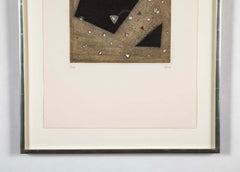 "Rupture, 1990" Etching on Woven Paper by Brazilian Arthur Luiz Piza