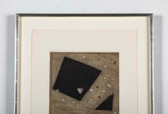 "Rupture, 1990" Etching on Woven Paper by Brazilian Arthur Luiz Piza
